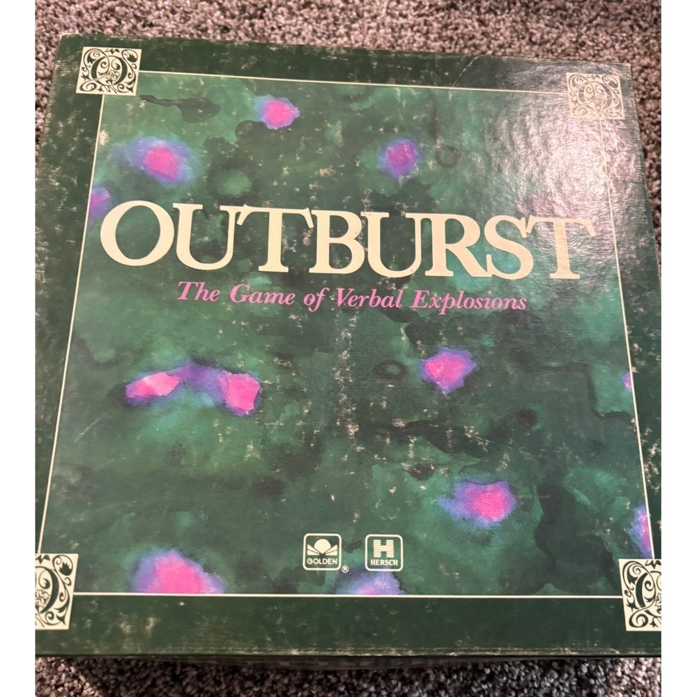 OUTBURST Board Game Adult Party 1986 Common-Knowledge Hersch